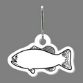 Zippy Clip - Small Mouth Bass Tag W/ Clip Tab